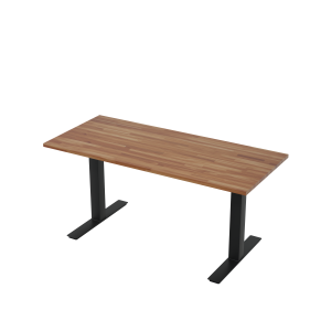 Mesa Anma Teca Escura com os pés pretos