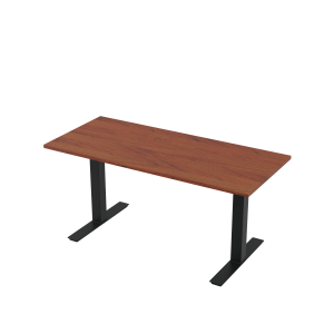 Mesa Anma Mogno com os pés pretos