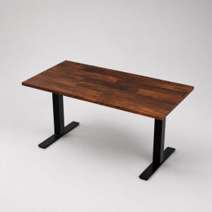 Mesa Anma Imbuia com os pés pretos