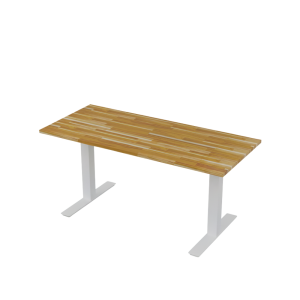 Mesa Anma Teca Mescla com os pés brancos