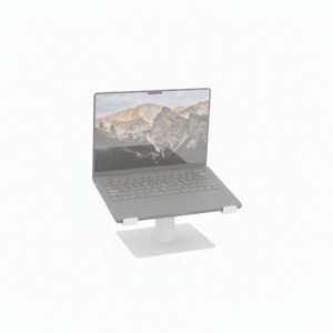 Suporte para Notebook Anma Aço e Madeira StandNot 4 White