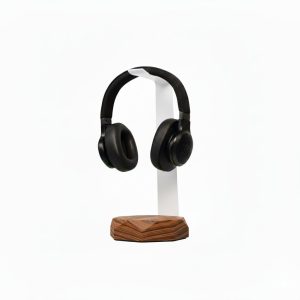 Suporte para headset, headphone Anma TigerWood com branco