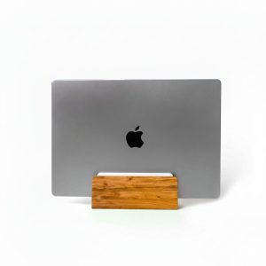 Suporte Vertical Notebook Anma Teca Escura com branco