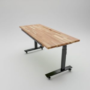 Anma DeskStudio Mesa com regulagem de altura Teca Mescla